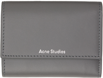 Acne Studios Gray Folded Wallet In Aa3 Dark Grey