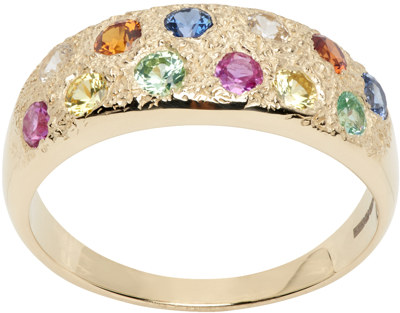 Bleue Burnham Riviera Mini Sapphire Ring In Gold (375)