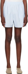 THE ROW BLUE GUNTHER SHORTS