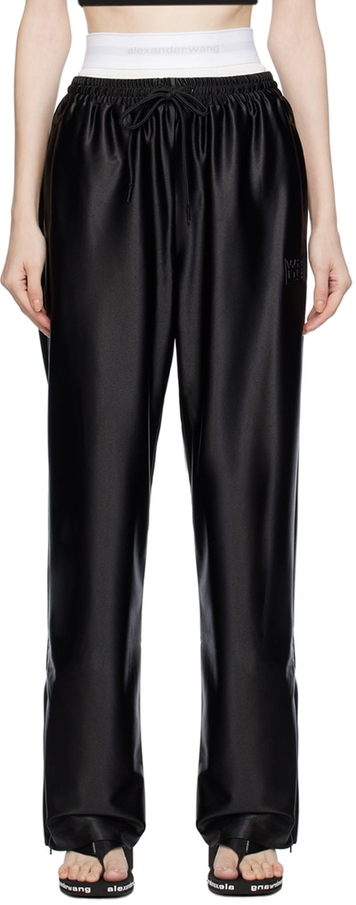 Alexander Wang T Black Layered Track Trousers