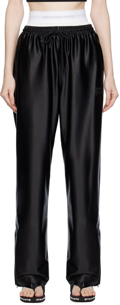 Alexander Wang T Black Layered Track Pants