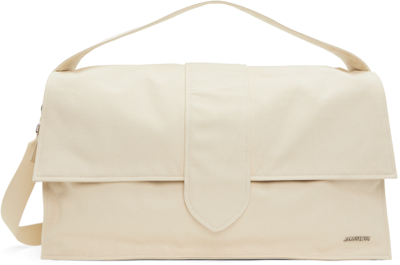 Jacquemus Off-white Le Chouchou 'le Bambino De Voyage' Duffle Bag In 110 Off-white