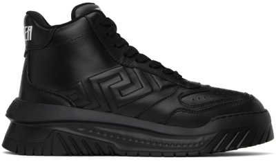 Versace Odissea High-top Sneakers In Black