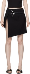 Heliot Emil Black Caliche Miniskirt In Black