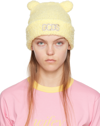 GCDS YELLOW TEDDY HAIRY BEANIE