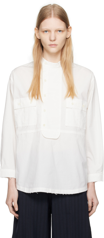 Henrik Vibskov Blue Moon Organic-cotton Shirt In White