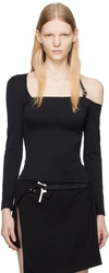 HELIOT EMIL BLACK INVARIABLE LONG SLEEVE T-SHIRT