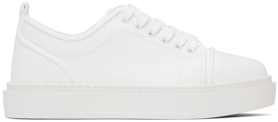 Christian Louboutin Louboutin Sneakers Louis Junior Mens Leather White