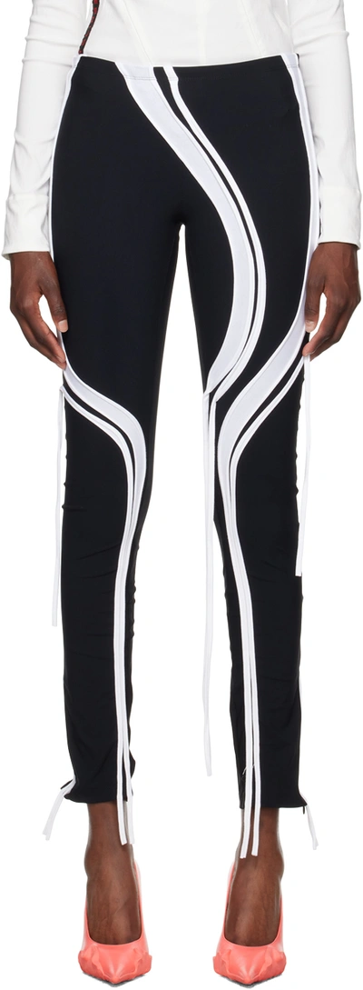 Ottolinger Strappy Leggings In Black/white