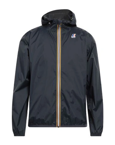 K-WAY K-WAY MAN JACKET MIDNIGHT BLUE SIZE XXS POLYAMIDE