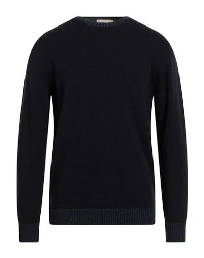Cashmere Company Man Sweater Midnight Blue Size 44 Wool