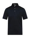 Gran Sasso Man Polo Shirt Black Size 34 Cotton