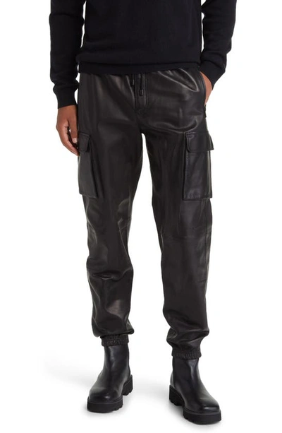 FRAME LEATHER CARGO JOGGERS