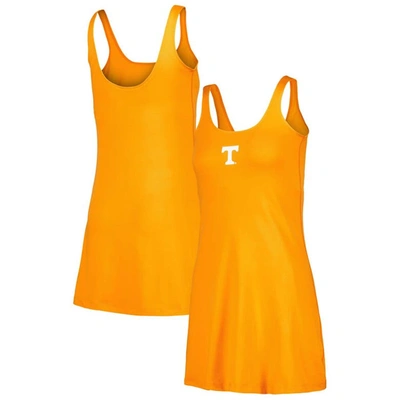 Zoozatz Tennessee Orange Tennessee Volunteers Logo Scoop Neck Dress