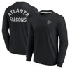 Fanatics Signature Unisex  Black Atlanta Falcons Super Soft Long Sleeve T-shirt In Black