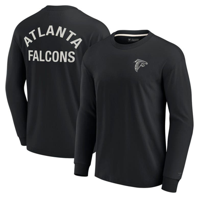 Fanatics Signature Unisex  Black Atlanta Falcons Super Soft Long Sleeve T-shirt