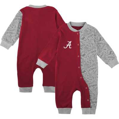 Outerstuff Babies' Infant Crimson Alabama Crimson Tide Playbook Two-tone Sleeper