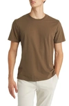 Frame Logo Cotton T-shirt In Mocha