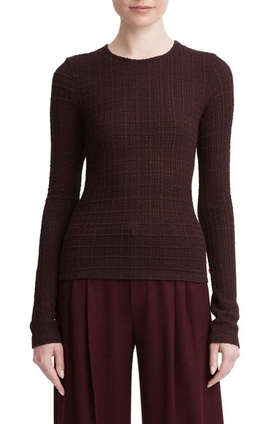Vince Cowl Neck Long Sleeve Top In Truffle