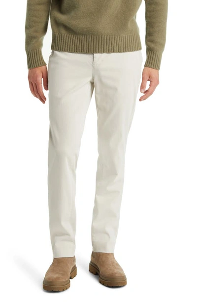 Frame Men's Slim Twill Chino Pants In Milk Beige