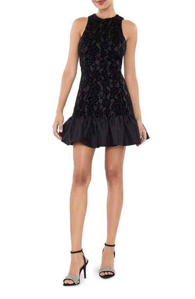 Likely Elton Lace Overlay Minidress In Black