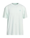 Nike Man T-shirt Light Green Size Xl Polyester, Cotton