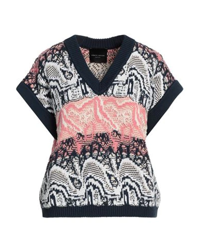 Roberto Collina Woman Sweater Midnight Blue Size Xs Cotton In Blue