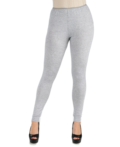 24SEVEN COMFORT APPAREL WOMEN'S STRETCH ANKLE LENGTH LEGGINGS