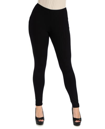 24SEVEN COMFORT APPAREL WOMEN'S STRETCH ANKLE LENGTH LEGGINGS