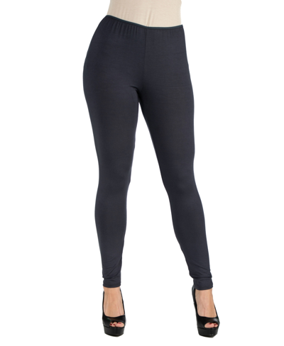 24SEVEN COMFORT APPAREL WOMEN'S STRETCH ANKLE LENGTH LEGGINGS