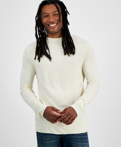 And Now This Men's Regular-fit Solid Crewneck Sweater, Created For Macy's In Natural