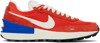 NIKE RED WAFFLE ONE VINTAGE SNEAKERS