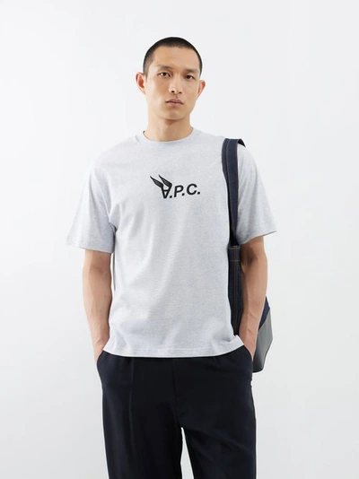 Apc T-shirt Hermance In Plb Heathered Light Grey