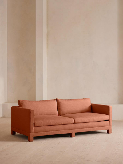 Soho Home Ashford Three Seater Sofa In Orange