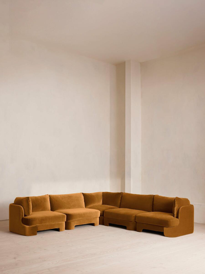 Soho Home Odell Sectional Sofa In Brown