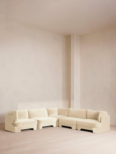 Soho Home Odell Sectional Sofa In White