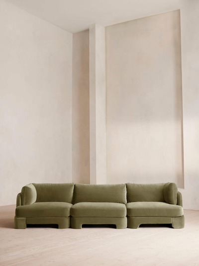 Soho Home Odell Sectional Sofa In Green