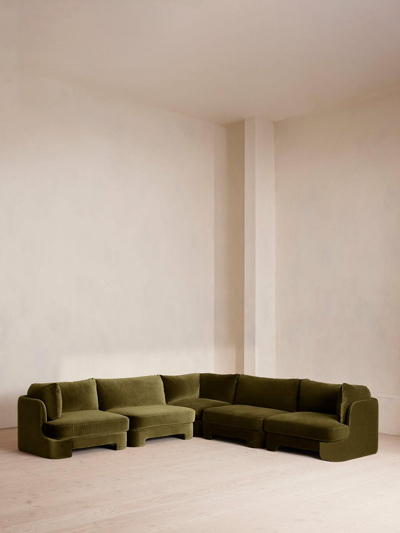 Soho Home Odell Sectional Sofa In Green