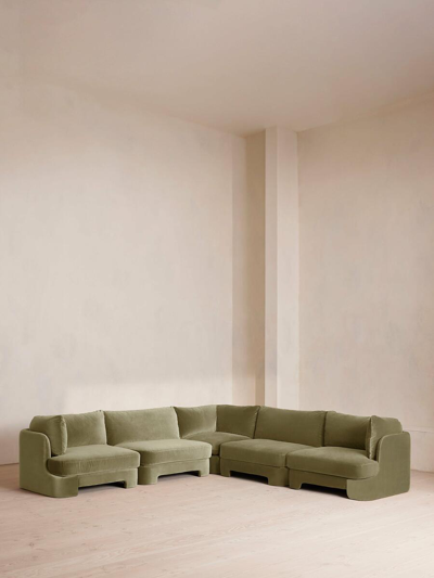 Soho Home Odell Sectional Sofa In Green