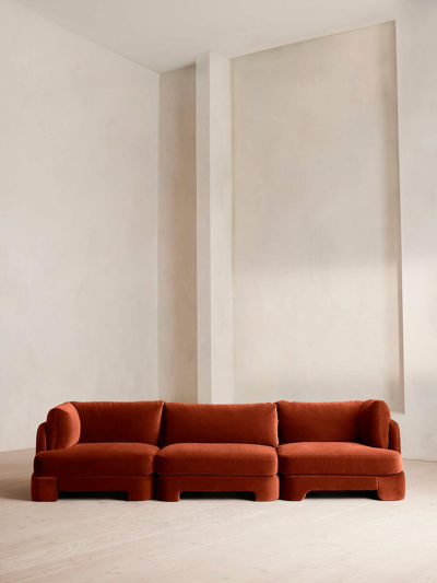Soho Home Odell Sectional Sofa In Orange