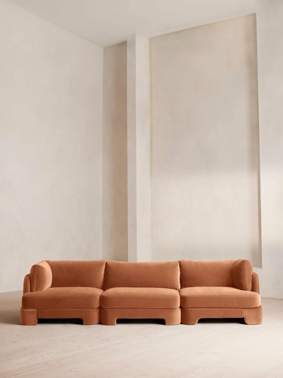 Soho Home Odell Sectional Sofa In Pink