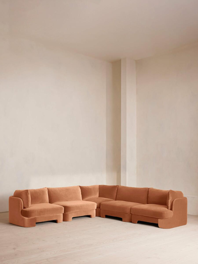 Soho Home Odell Sectional Sofa In Pink