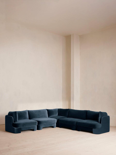 Soho Home Odell Sectional Sofa In Blue