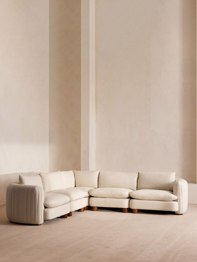 Soho Home Vivienne Sectional Sofa In White