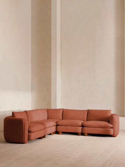 Soho Home Vivienne Sectional Sofa In Brown