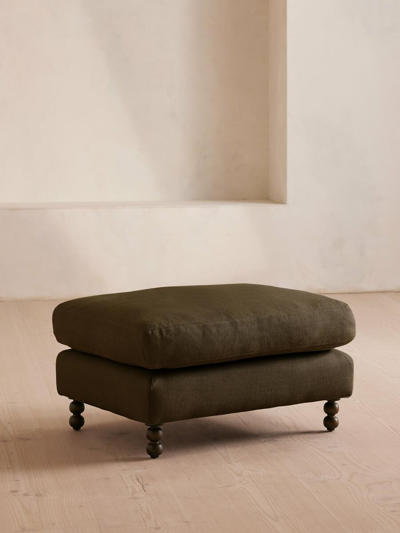 Soho Home Audrey Rectangle Ottoman In Green