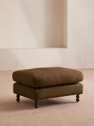 Soho Home Audrey Rectangle Ottoman In Brown