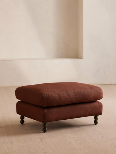 Soho Home Audrey Rectangle Ottoman In Brown