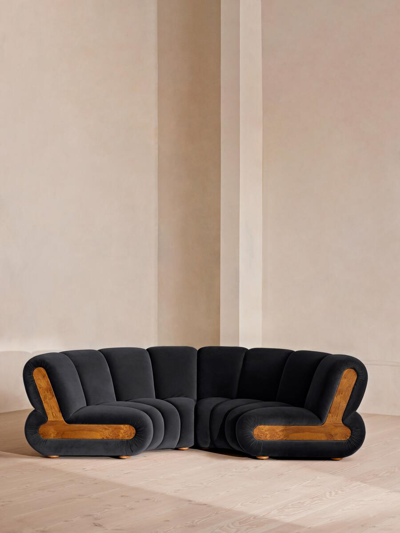 Soho Home Noelle Modular Curved Sofa In Black
