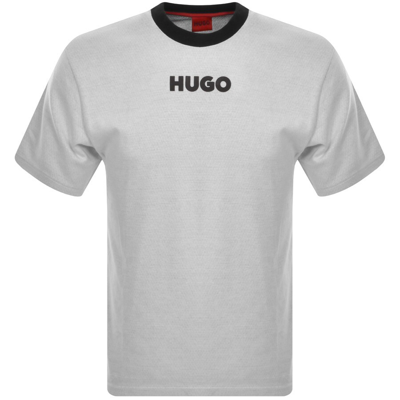 Hugo Daktai Crew Neck T Shirt Grey